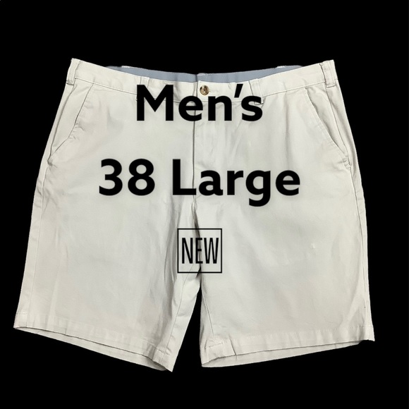Club Room Shorts Mens Club Room 38 Large Golf Shorts Khaki Chino